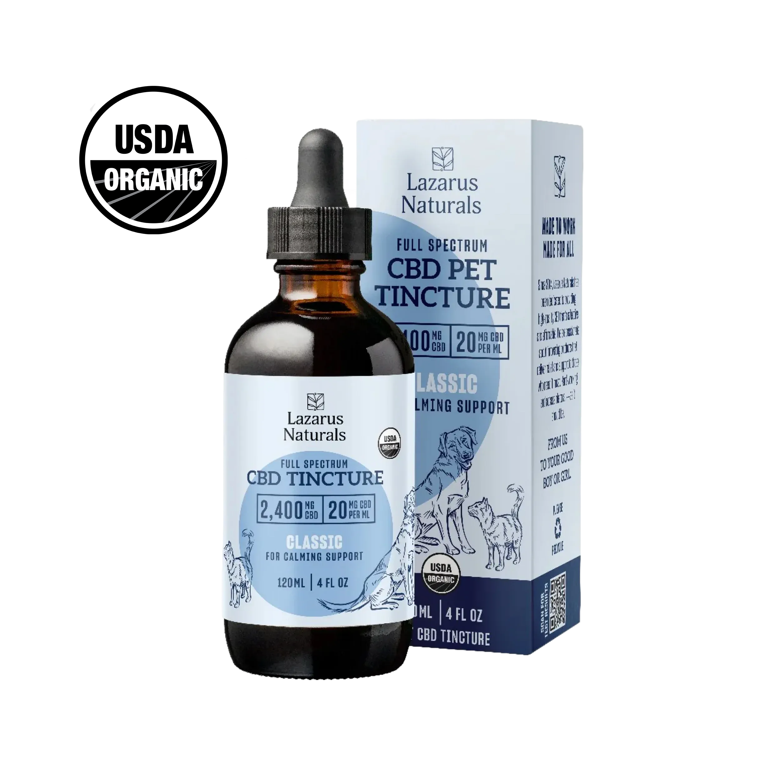 Lazarus Naturals Calming Pet CBD Tincture (20mg/ml)