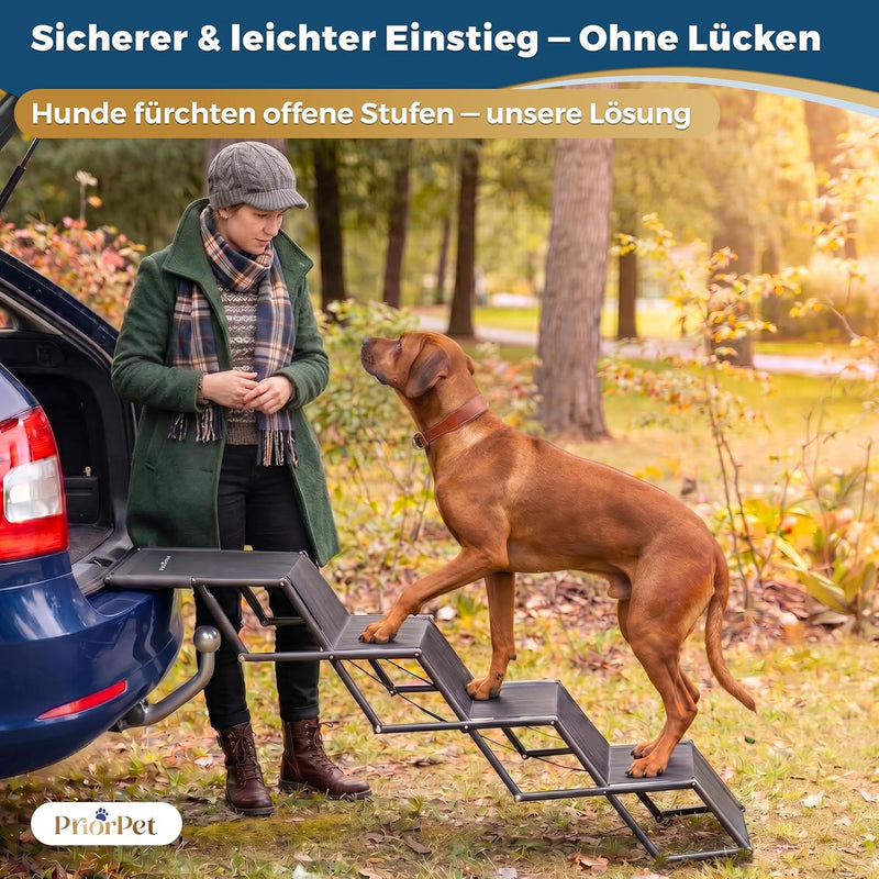 Prior Pet Folding Dog Stairs for Car